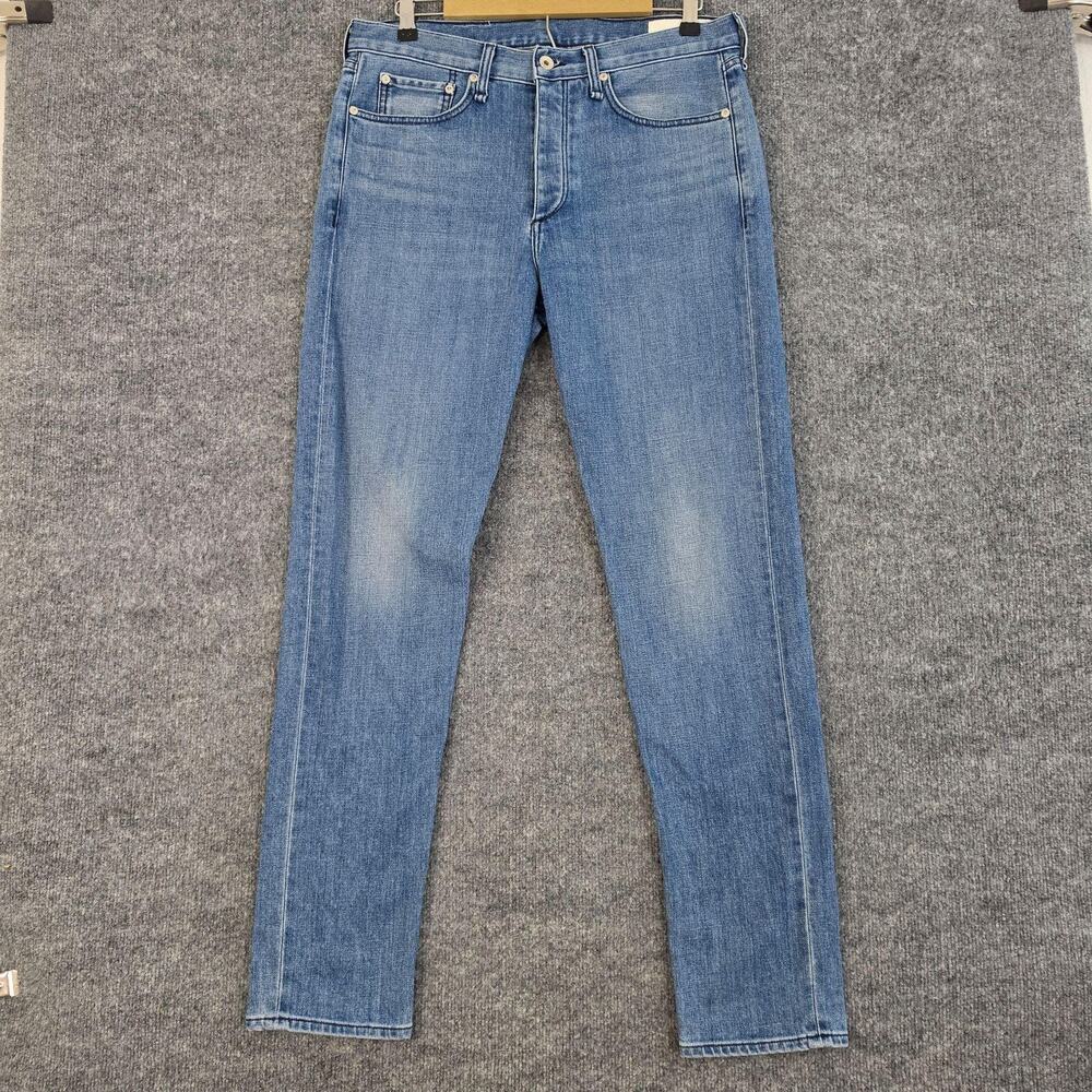 Rag & Bone Jeans Mens 34x32 Blue Fit 2 Slim Button Fly Medium Wash Stretch Denim
